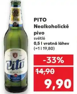 Kaufland PITO Nealkoholické pivo nabídka