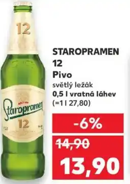 Kaufland STAROPRAMEN 12 Pivo nabídka
