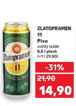 Kaufland ZLATOPRAMEN 11 Pivo nabídka
