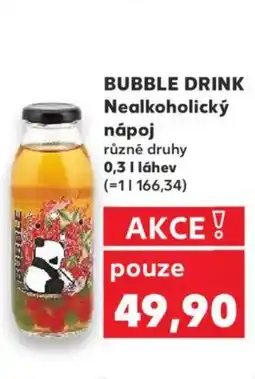 Kaufland BUBBLE DRINK Nealkoholický nápoj nabídka