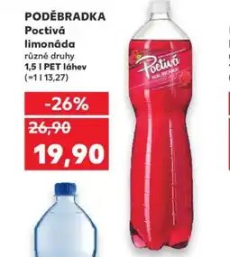 Kaufland PODĚBRADKA Poctivá limonáda nabídka
