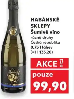 Kaufland HABÁNSKÉ SKLEPY Šumivé víno nabídka