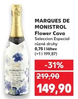 Kaufland MARQUES DE MONISTROL Flower Cava nabídka