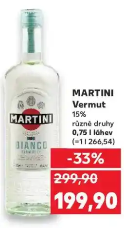 Kaufland MARTINI Vermut 15% nabídka