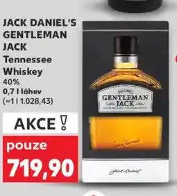 Kaufland JACK DANIEL'S Gentlemen Jack Tennessee Whiskey 40% nabídka