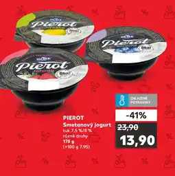 Kaufland OLMA Pierot Smetanový jogurt nabídka