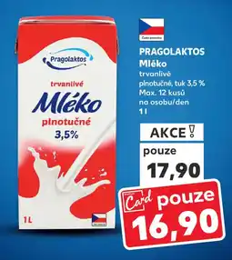Kaufland PRAGOLAKTOS Mléko nabídka