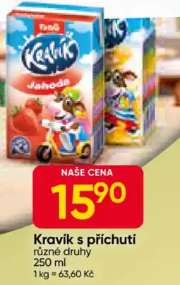 Hruška Kravík s příchutí nabídka