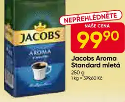 Hruška JACOBS Aroma Standard mletá nabídka