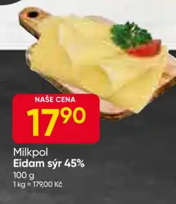 Hruška Milkpol Eidam sýr 45% nabídka