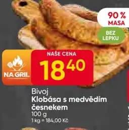 Hruška Bivoj Klobása s medvědím česnekem nabídka