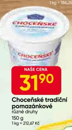 Hruška Choceňské tradiční pomazánkové nabídka