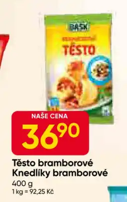 Hruška BASK Těsto bramborové Knedlíky bramborové nabídka