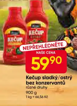 Hruška Kečup sladký/ostrý bez konzervantů nabídka