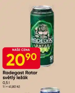 Hruška Radegast Ratar světlý ležák nabídka