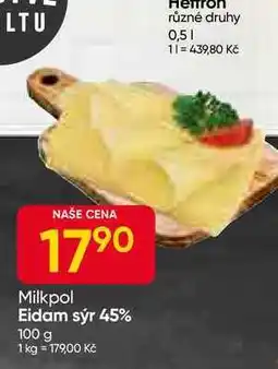 Hruška Milkpol Eidam sýr 45% 100 g nabídka