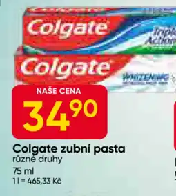 Hruška Colgate zubní pasta nabídka