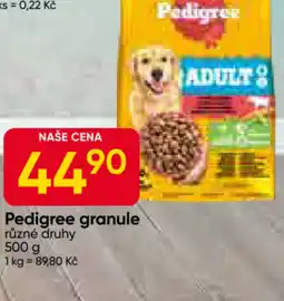 Hruška Pedigree granule nabídka