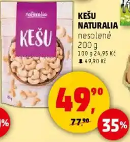 Penny Market Kešu Naturalia nabídka