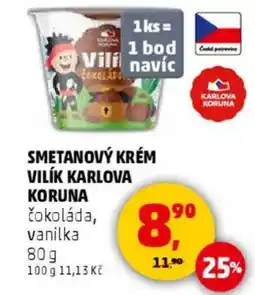 Penny Market Smetanový krém vilík Karlova koruna nabídka