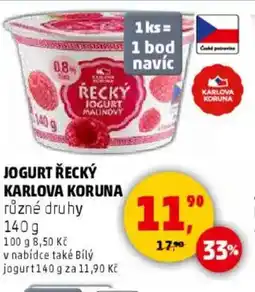 Penny Market Jogurt řecký Karlova koruna nabídka
