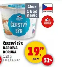 Penny Market Čerstvý sýr Karlova koruna nabídka