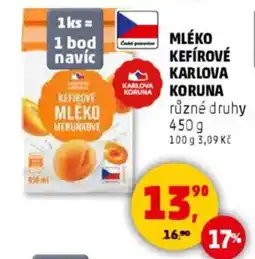 Penny Market Mléko kefírové Karlova koruna nabídka