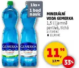 Penny Market Minerální voda Gemerka nabídka