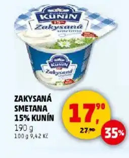Penny Market Zakysaná smetana 15% Kunin nabídka