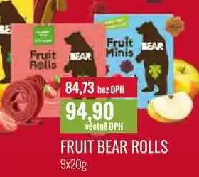 Ratio FRUIT BEAR ROLLS 9x20g nabídka