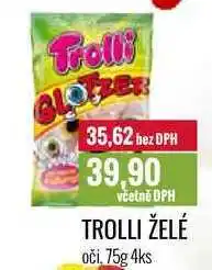 Ratio TROLLI ŽELÉ oči, 75g 4ks nabídka