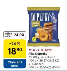 Tesco Alka Dupetky nabídka