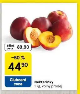Tesco Nektarinky nabídka