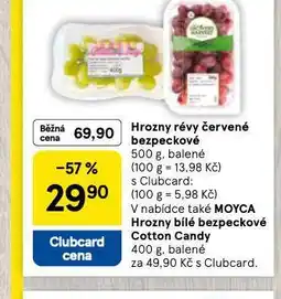 Tesco Hrozny bílé bezpeckové cotton candy nabídka