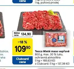 Tesco Mleté maso vepřové nabídka