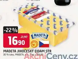 Trefa MADETA JIHOČESKÝ EIDAM SÝR 30% tuku, 100g nabídka