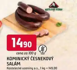 Trefa KOMINICKÝ ČESNEKOVÝ SALAM 100g nabídka