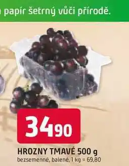 Trefa HROZNY TMAVÉ 500 g bezsemenné, balené nabídka