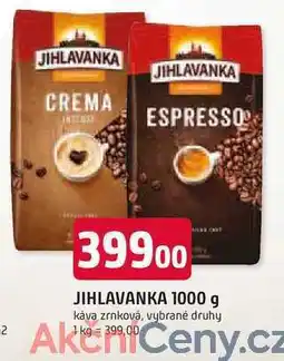 Trefa JJIHLAVANKA 1000 g káva zrnková, vybrané druhy nabídka