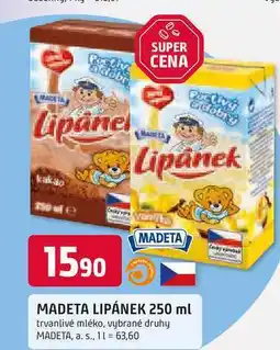 Trefa MADETA LIPÁNEK 250 ml trvanlivé mléko nabídka