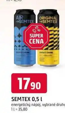 Trefa SEMTEX 0,5 L energetický nápoj, vybrané druhy nabídka