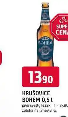 Trefa KRUŠOVICE BOHÉM 0,5 L nabídka