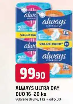 Trefa ALWAYS ULTRA DAY DUO 16-20 ks nabídka