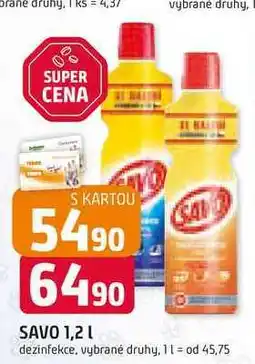 Trefa SAVO 1,2l nabídka