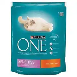 Trefa Purina ONE Sensitive s krůtím a rýží 800g nabídka