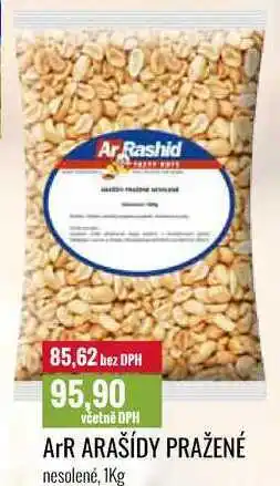 Ratio ArR ARAŠÍDY PRAŽENÉ nesolené, 1Kg nabídka