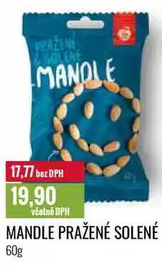 Ratio MANDLE PRAŽENÉ SOLENÉ 60g nabídka