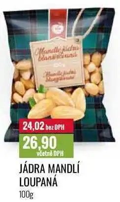 Ratio JÁDRA MANDLÍ LOUPANÁ 100g nabídka