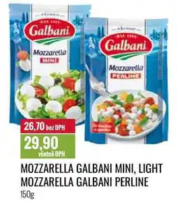 Ratio MOZZARELLA GALBANI MINI, LIGHT MOZZARELLA GALBANI PERLINE 150g nabídka