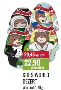 Ratio KID'S WORLD DEZERT 70g nabídka